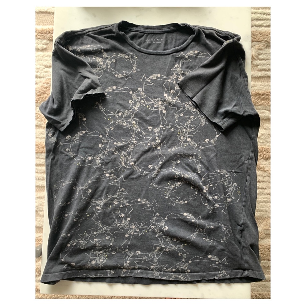 AllSaints Men’s Crew Neck T-shirt, Small